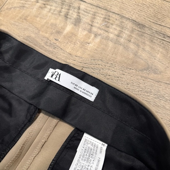 Zara Tan Trousers Women’s Size XS Dress Pants - Picture 2 of 3